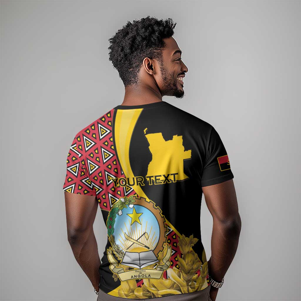 Personalized República de Angola T shirt Coat Of Arms With Map LT15