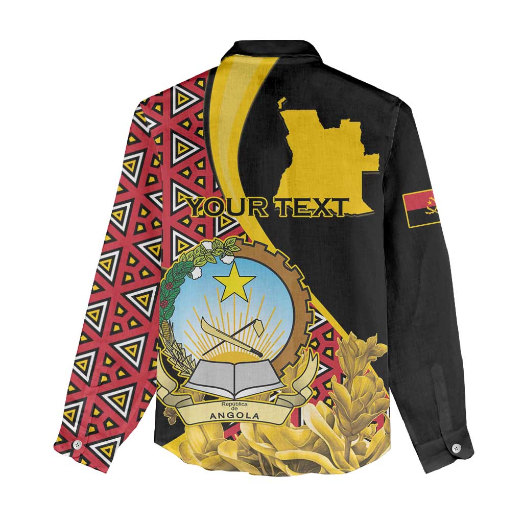 Personalized República de Angola Women Casual Shirt Coat Of Arms With Map LT15