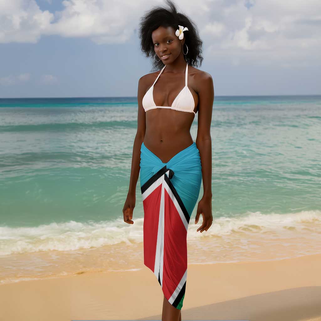 Personalised South Sudan Sarong Coat Of Arms - Happy Independence Day LT15
