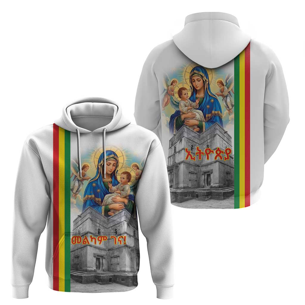 Ethiopian Christmas Hoodie Saint Mary Lalibela Churches LT15