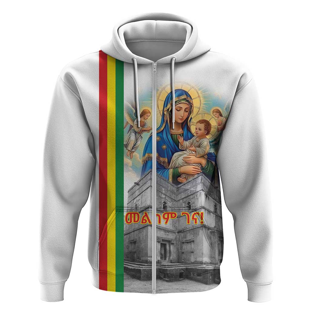 Ethiopian Christmas Hoodie Saint Mary Lalibela Churches LT15