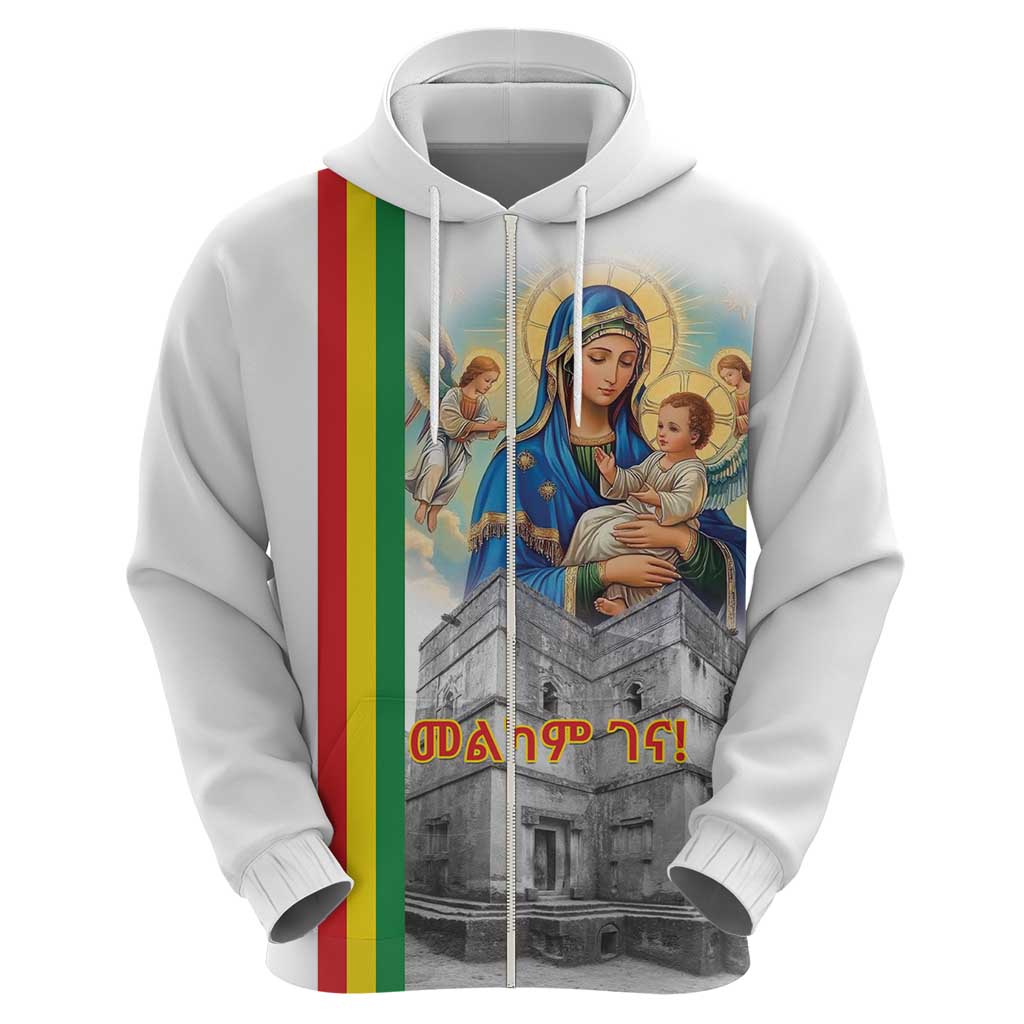 Ethiopian Christmas Hoodie Saint Mary Lalibela Churches LT15