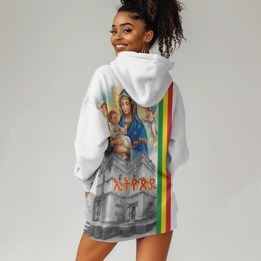 Melkam Gena Ethiopia Hoodie Dress Saint Mary Lalibela Churches LT15