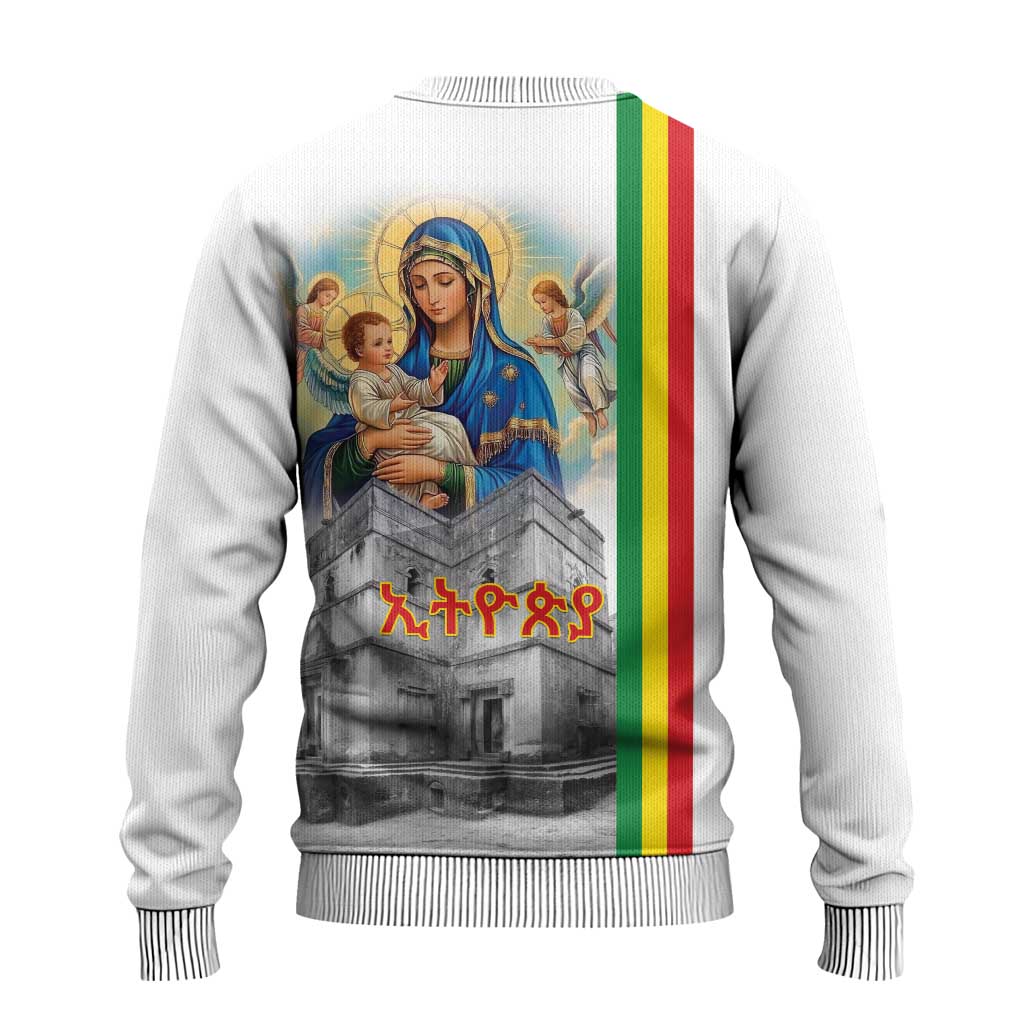 Melkam Gena Ethiopia Ugly Christmas Sweater Saint Mary Lalibela Churches LT15
