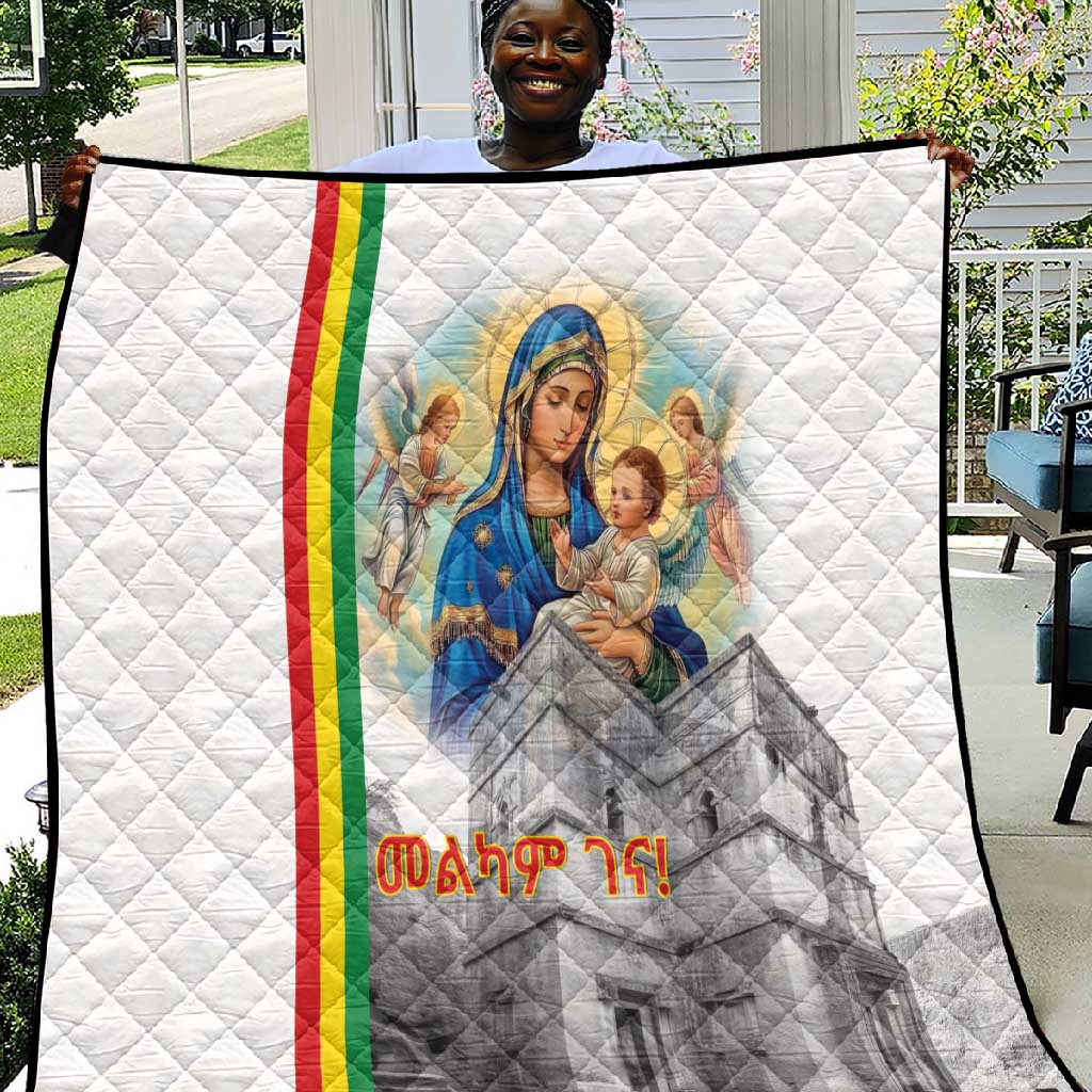 Melkam Gena Ethiopia Quilt Saint Mary Lalibela Churches LT15