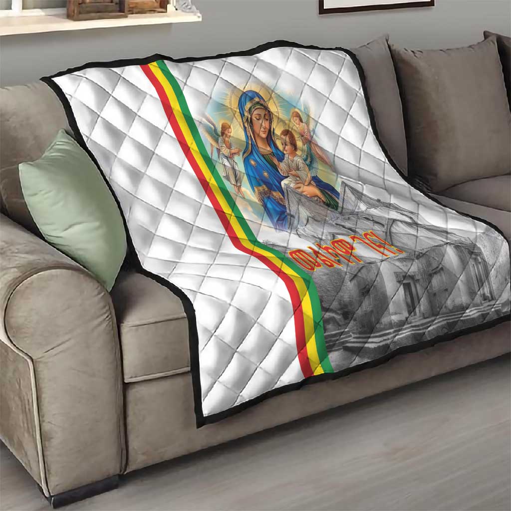 Melkam Gena Ethiopia Quilt Saint Mary Lalibela Churches LT15
