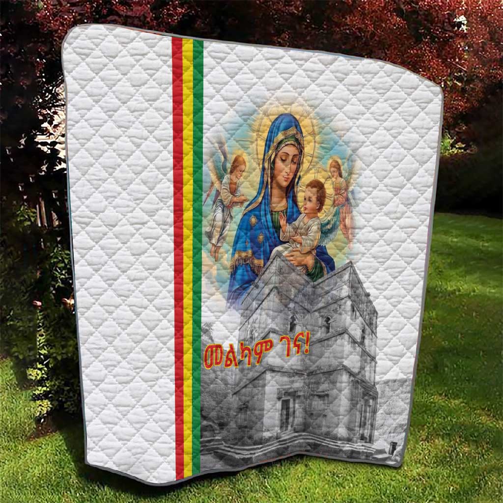 Melkam Gena Ethiopia Quilt Saint Mary Lalibela Churches LT15