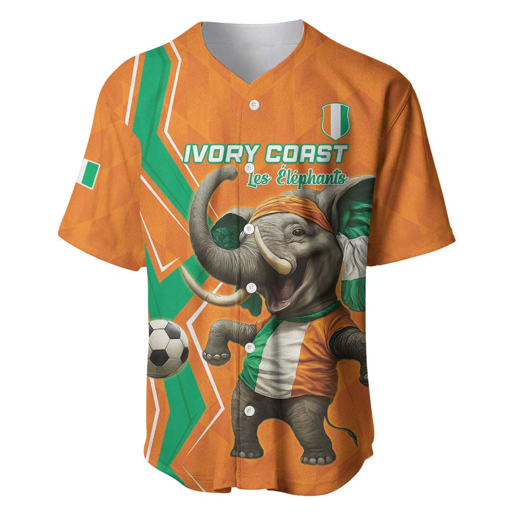 Custom Afro Ivory Coast Football Baseball Jersey Go Champions LT15