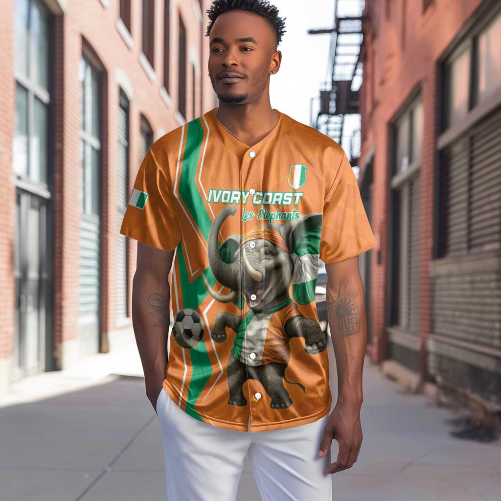 Custom Afro Ivory Coast Football Baseball Jersey Go Champions LT15