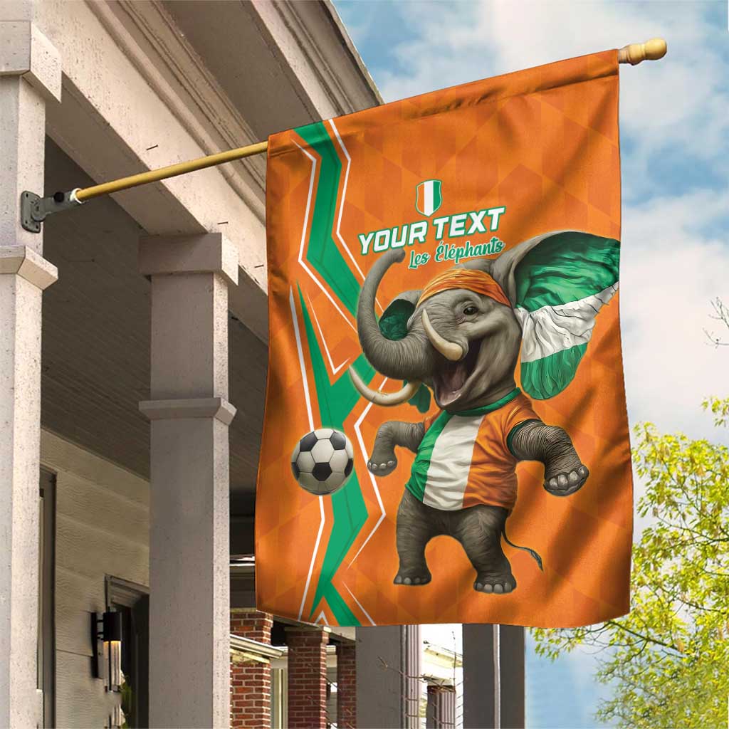 Custom Afro Ivory Coast Football Garden Flag Go Champions LT15