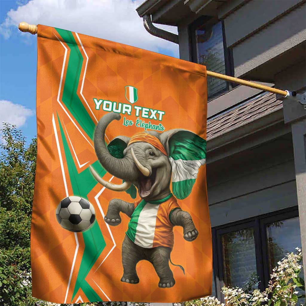Custom Afro Ivory Coast Football Garden Flag Go Champions LT15