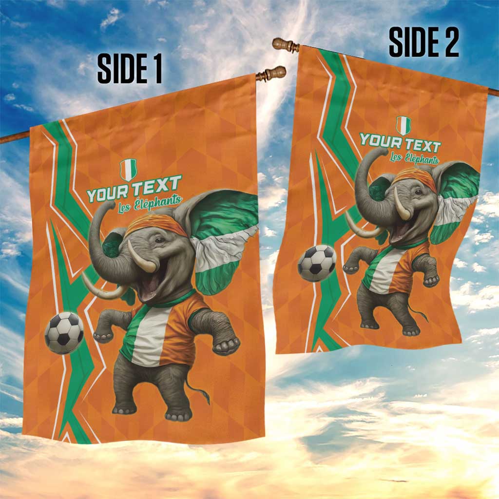 Custom Afro Ivory Coast Football Garden Flag Go Champions LT15