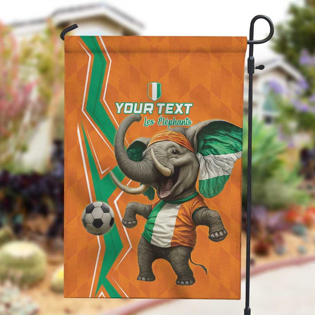 Custom Afro Ivory Coast Football Garden Flag Go Champions LT15