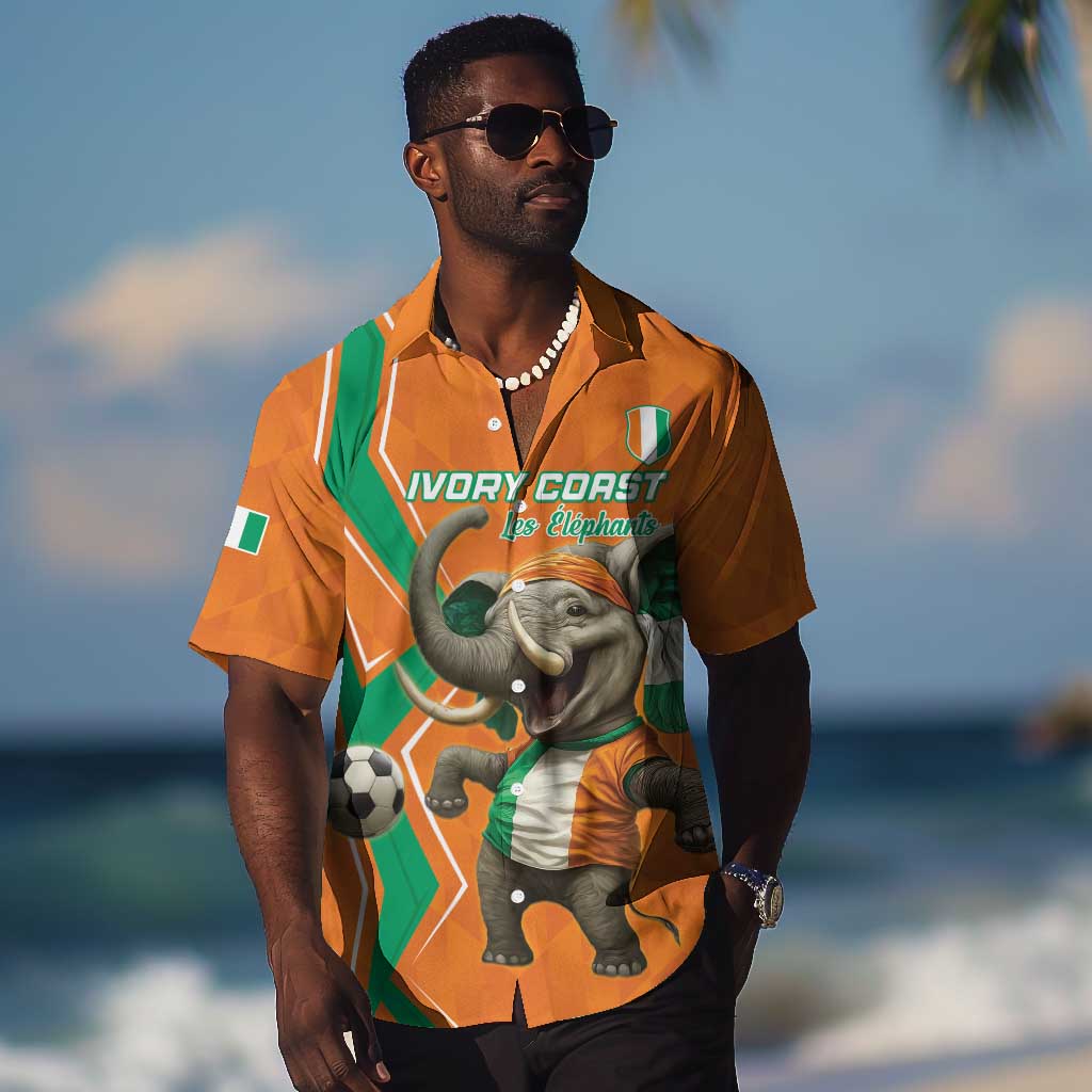 Custom Afro Ivory Coast Football Hawaiian Shirt Go Champions LT15