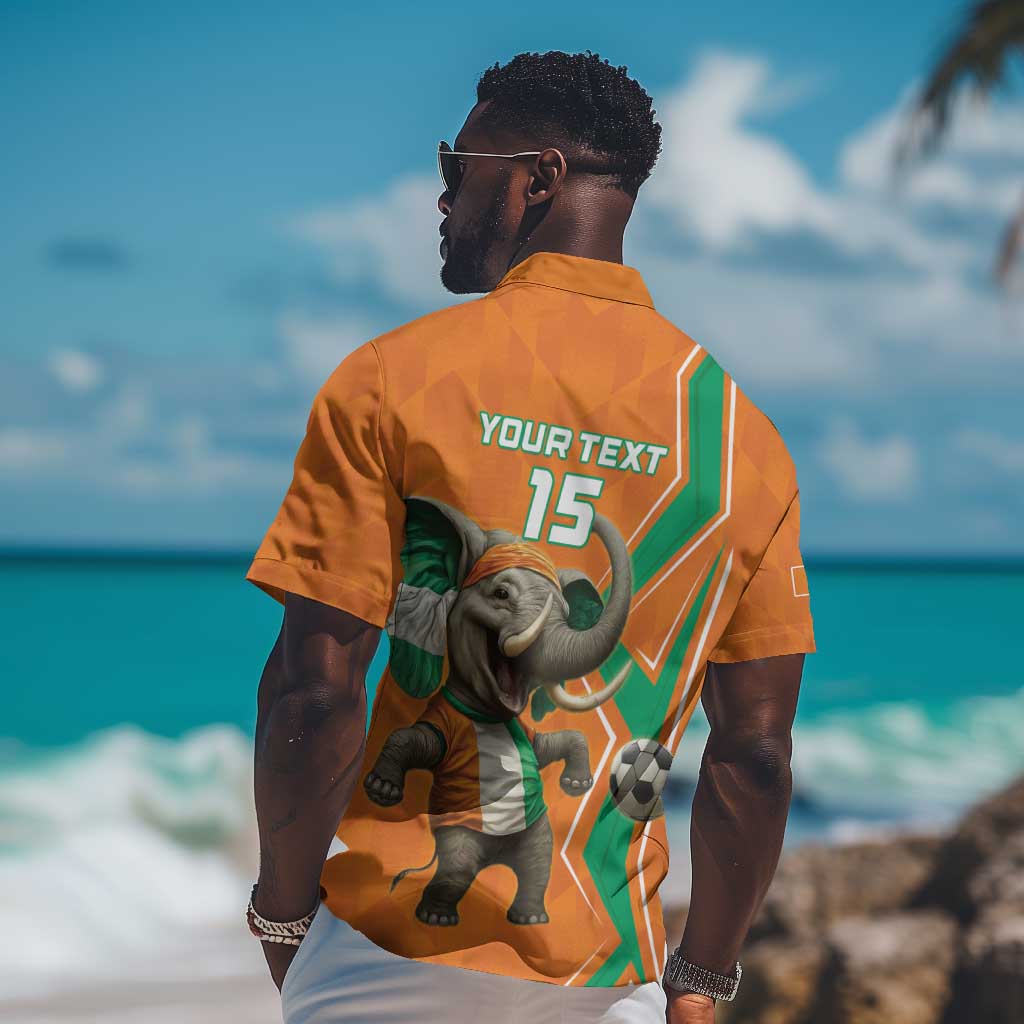 Custom Afro Ivory Coast Football Hawaiian Shirt Go Champions LT15