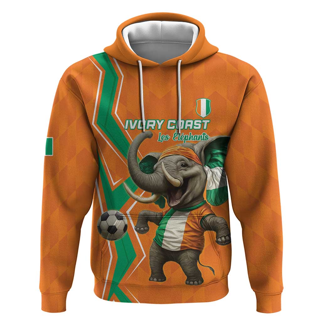 Custom Ivory Coast Football Hoodie Go Les Elephants LT15