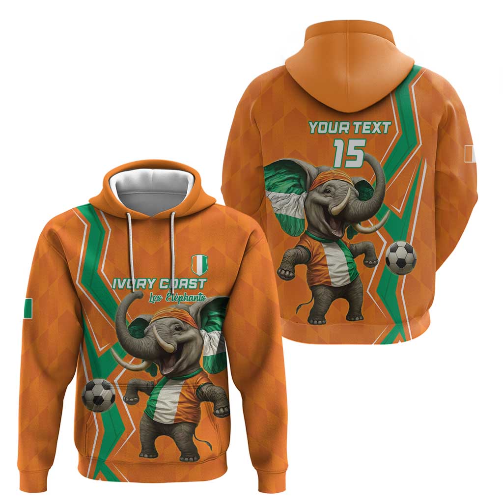 Custom Ivory Coast Football Hoodie Go Les Elephants LT15
