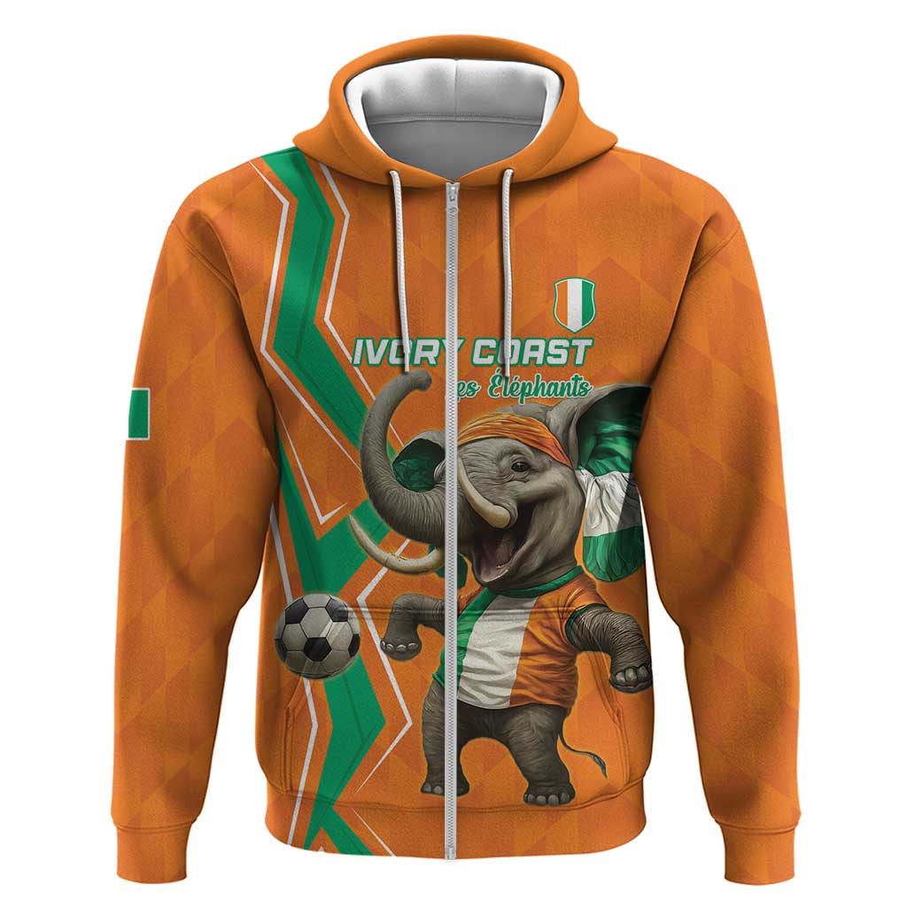 Custom Ivory Coast Football Hoodie Go Les Elephants LT15