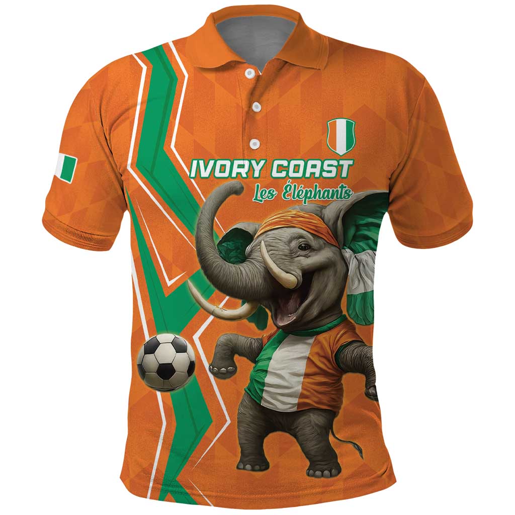 Custom Ivory Coast Football Polo Shirt Go Les Elephants LT15