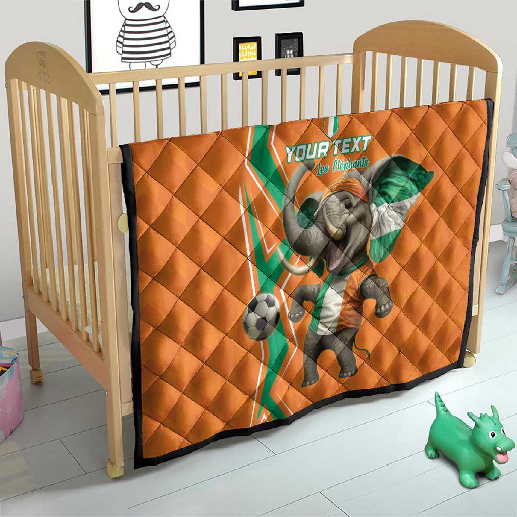 Custom Afro Ivory Coast Football Quilt Go Champions LT15