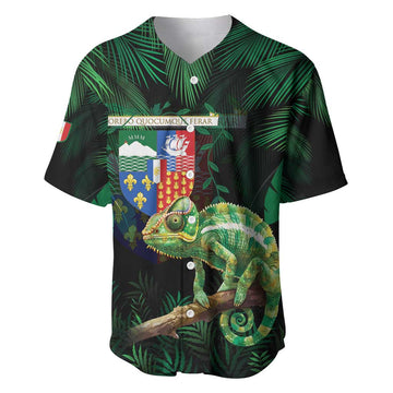 Reunion Island Baseball Jersey Furcifer Pardalis LT15