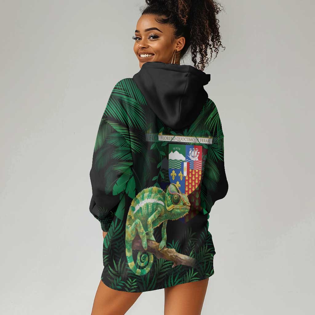 Reunion Island Hoodie Dress Furcifer Pardalis LT15