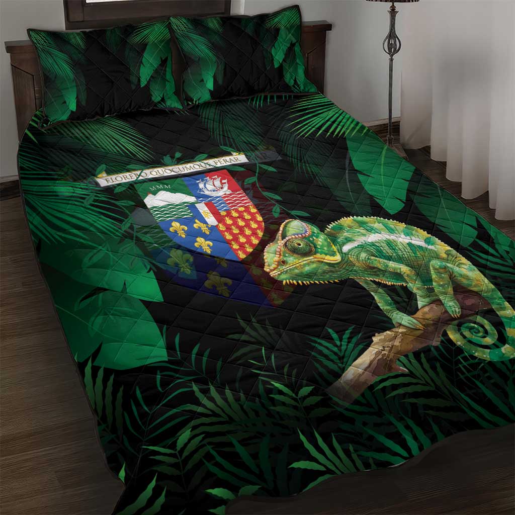 Reunion Island Quilt Bed Set Furcifer Pardalis LT15