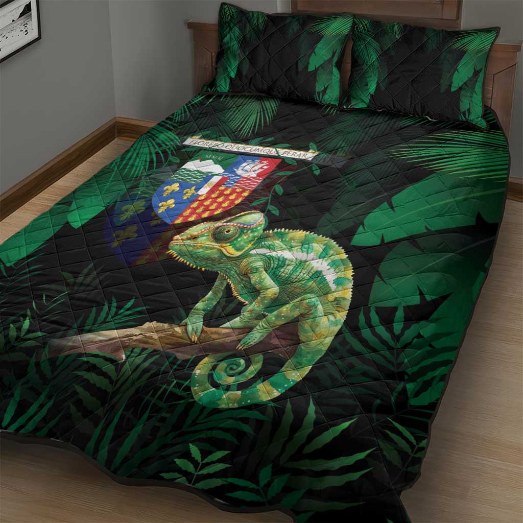 Reunion Island Quilt Bed Set Furcifer Pardalis LT15
