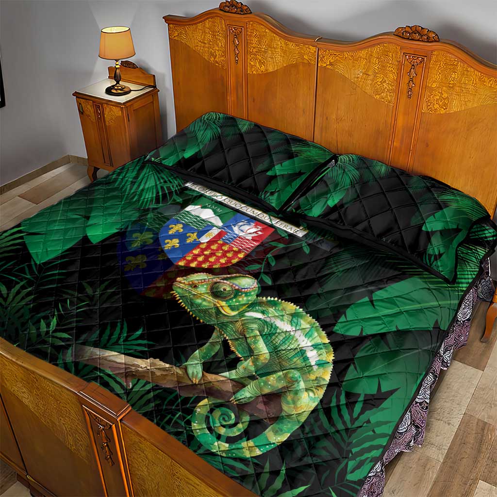 Reunion Island Quilt Bed Set Furcifer Pardalis LT15