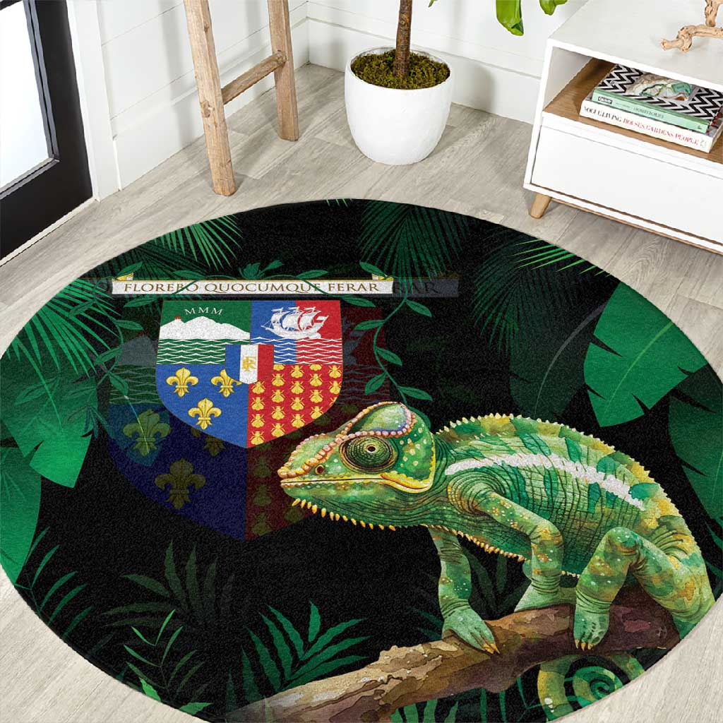 Reunion Island Round Carpet Furcifer Pardalis LT15