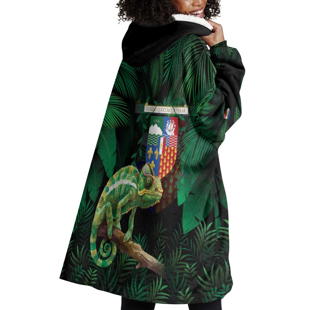 Reunion Island Wearable Blanket Hoodie Furcifer Pardalis LT15