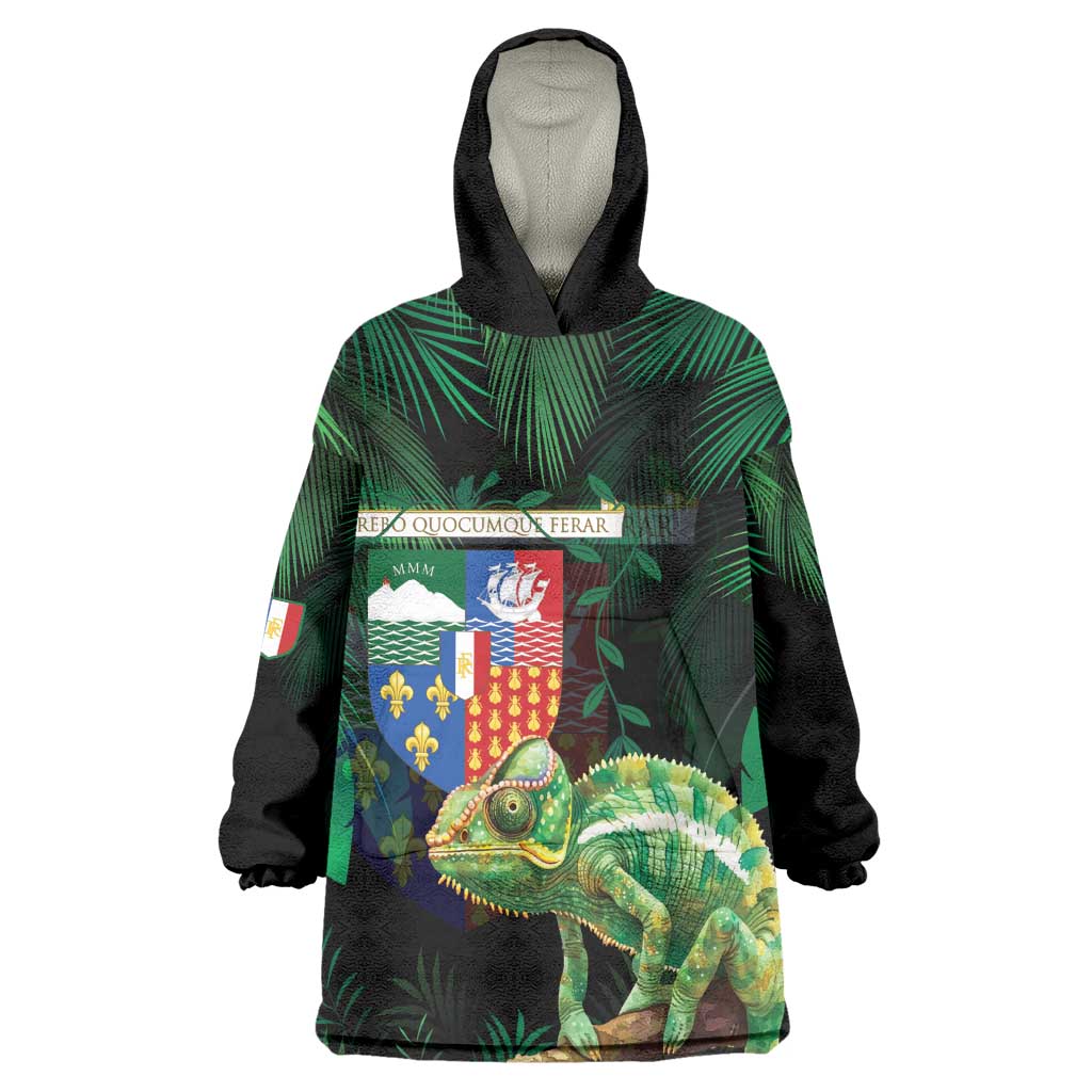 Reunion Island Wearable Blanket Hoodie Furcifer Pardalis LT15