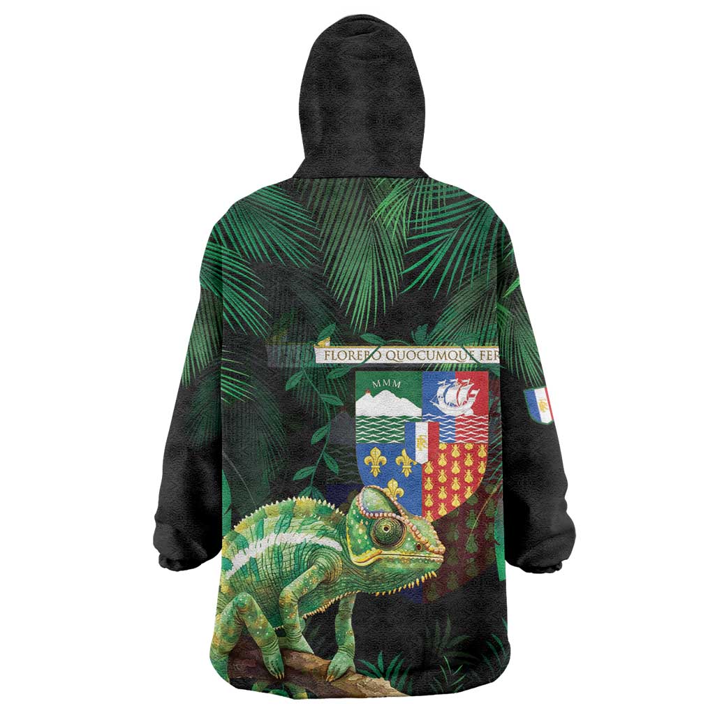 Reunion Island Wearable Blanket Hoodie Furcifer Pardalis LT15