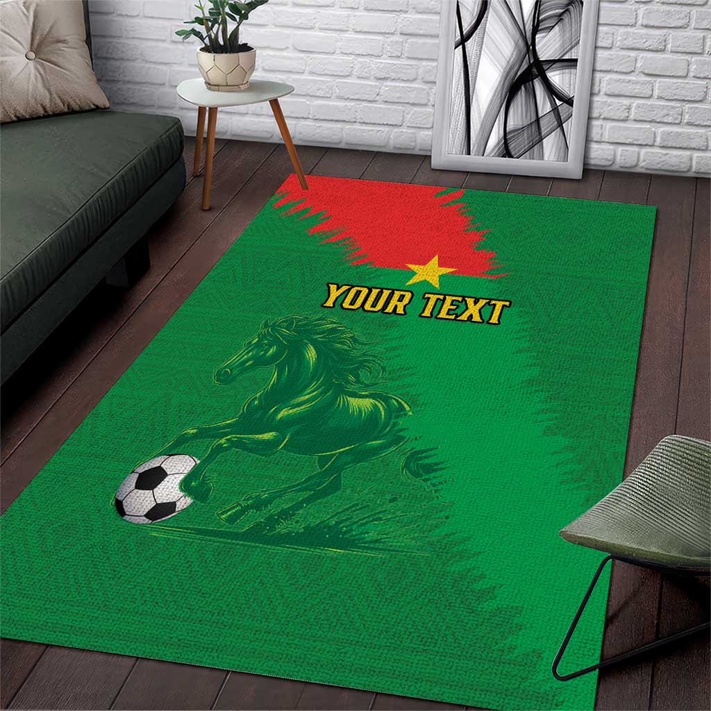 Burkina Faso Football Custom Area Rug Go Stallions LT15