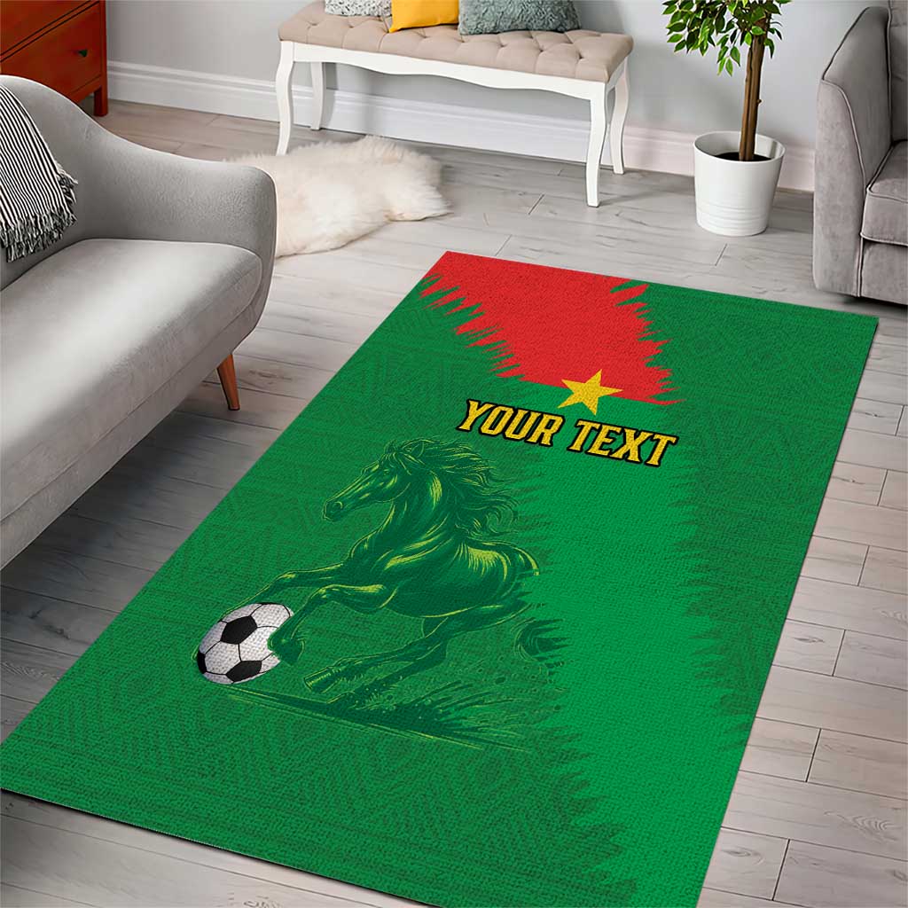 Burkina Faso Football Custom Area Rug Go Stallions LT15