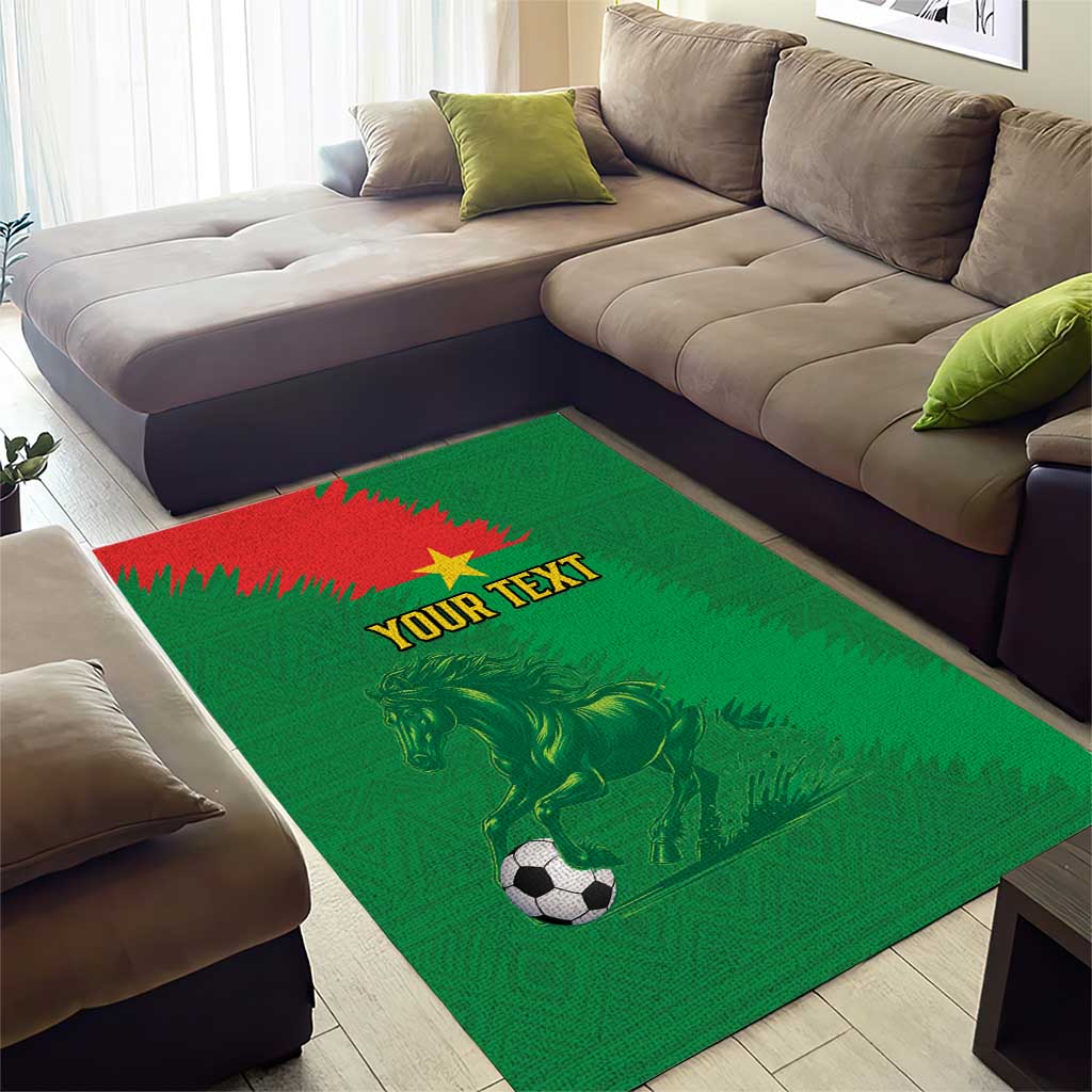 Burkina Faso Football Custom Area Rug Go Stallions LT15