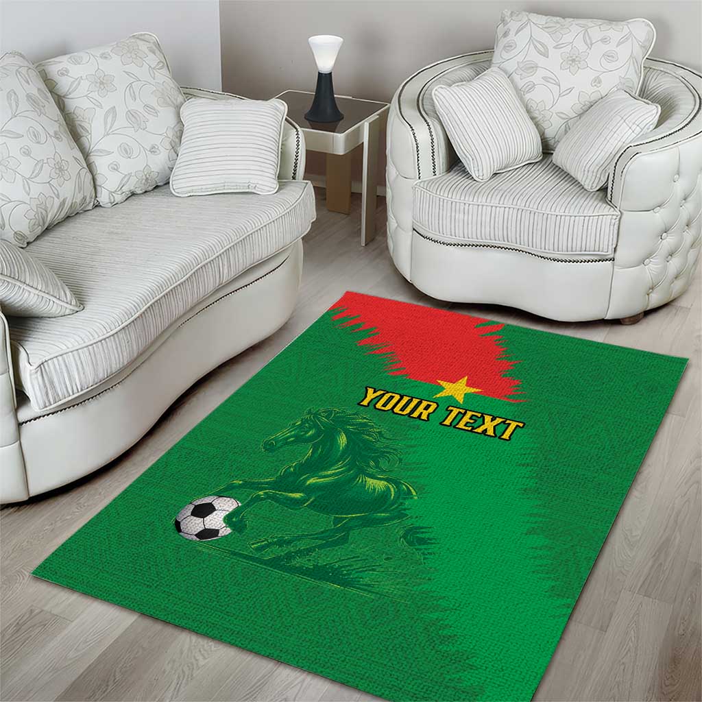Burkina Faso Football Custom Area Rug Go Stallions LT15