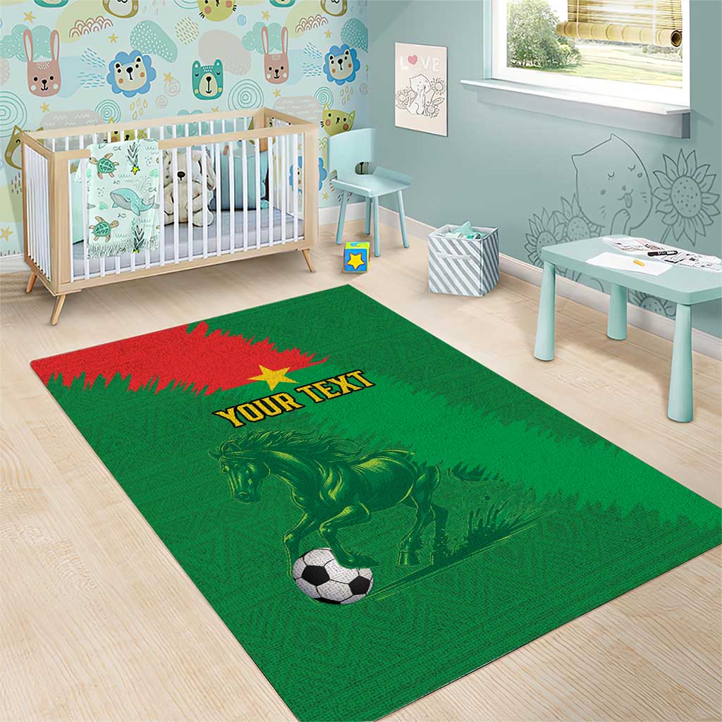 Burkina Faso Football Custom Area Rug Go Stallions LT15