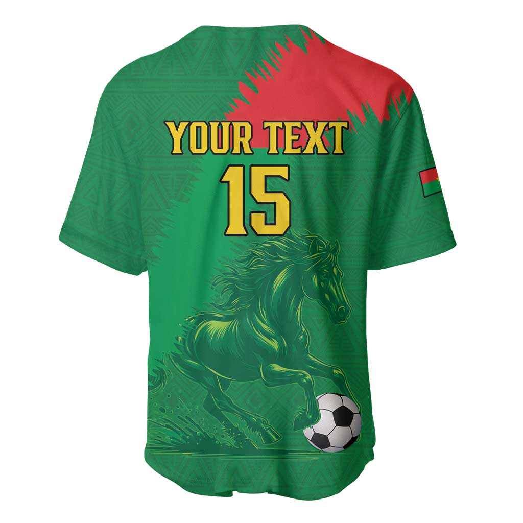 Burkina Faso Football Custom Baseball Jersey Go Stallions LT15