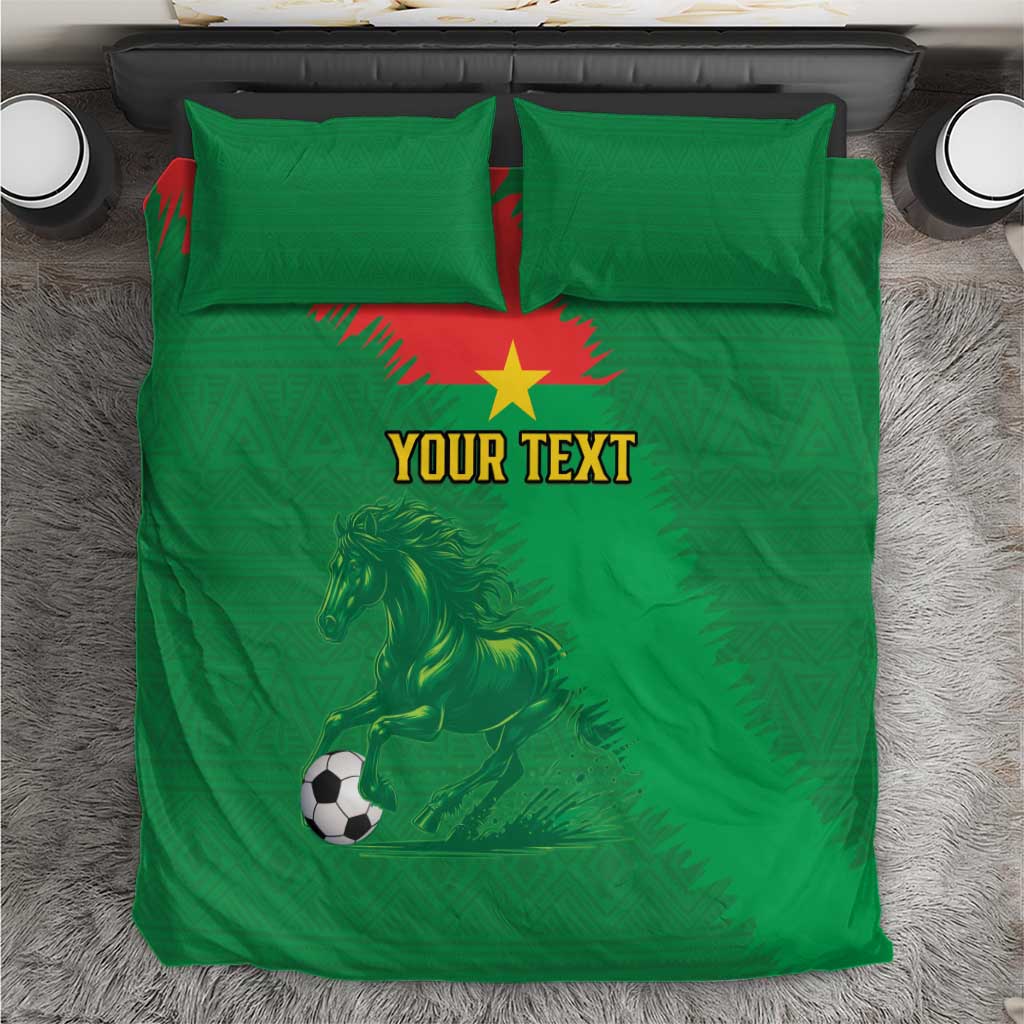 Burkina Faso Football Custom Bedding Set Go Stallions LT15