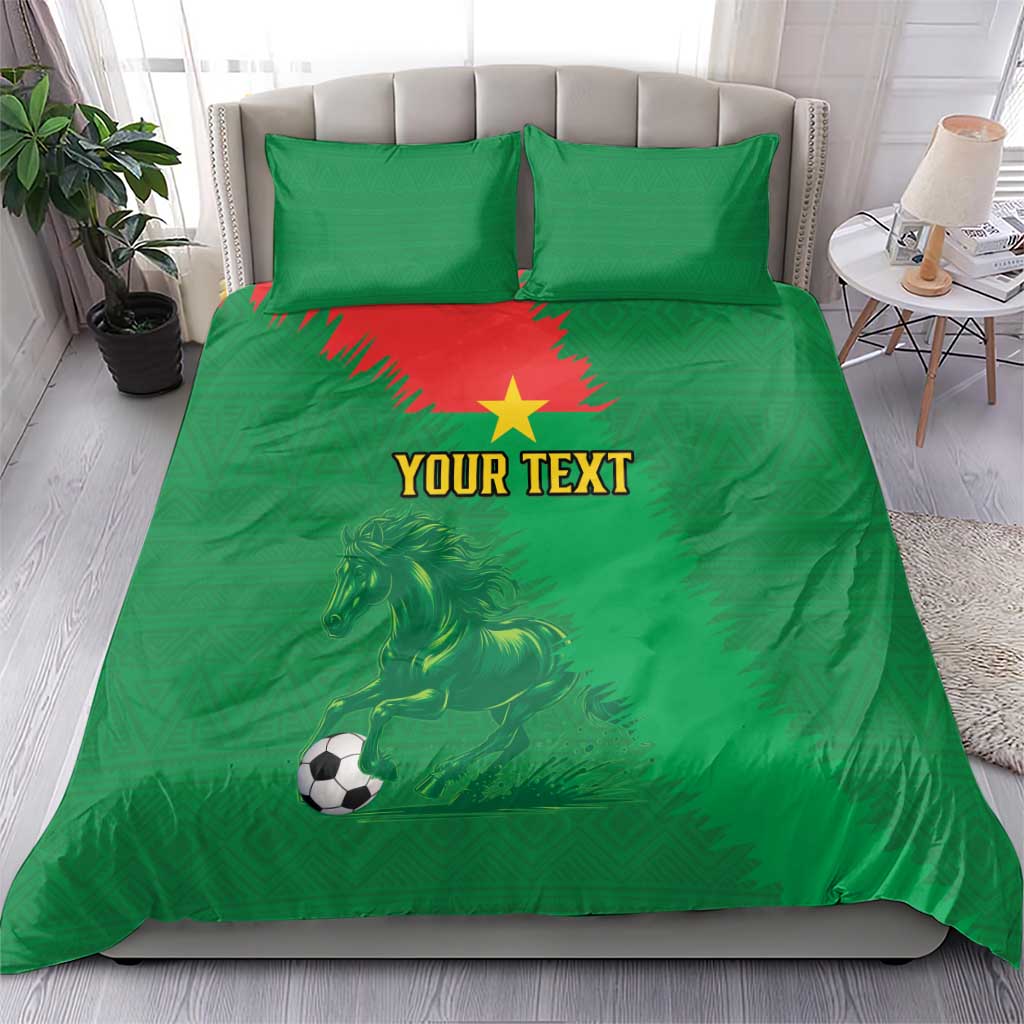 Burkina Faso Football Custom Bedding Set Go Stallions LT15