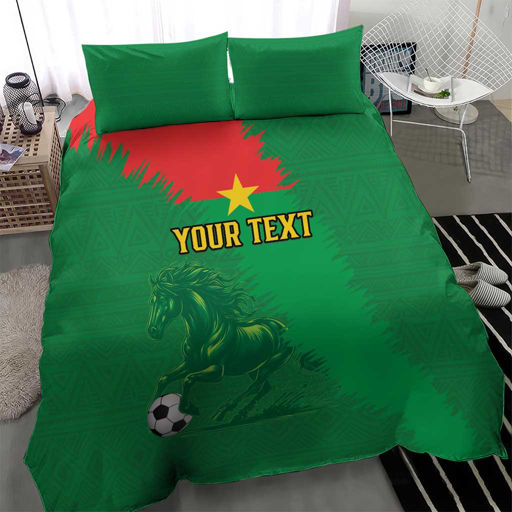 Burkina Faso Football Custom Bedding Set Go Stallions LT15