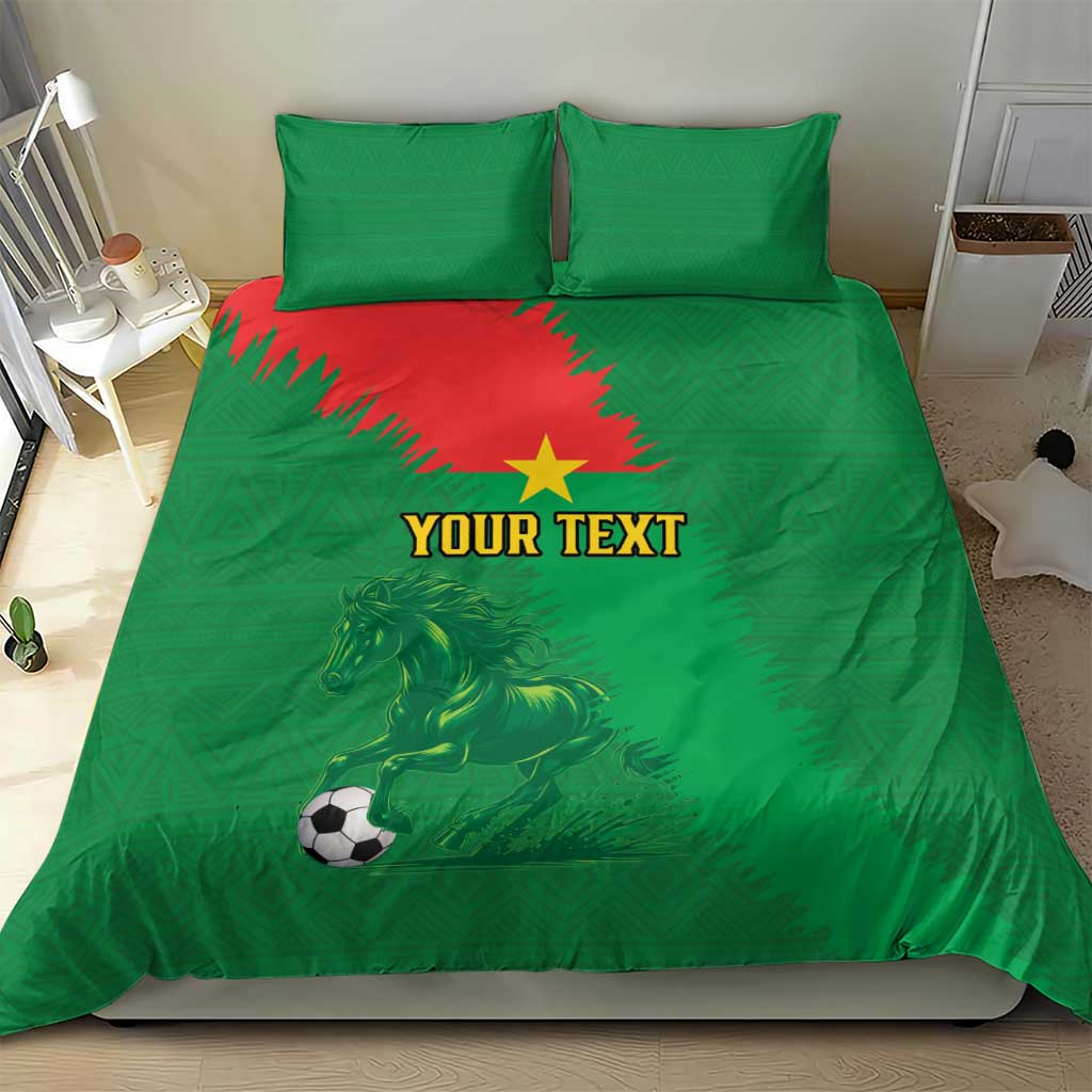 Burkina Faso Football Custom Bedding Set Go Stallions LT15