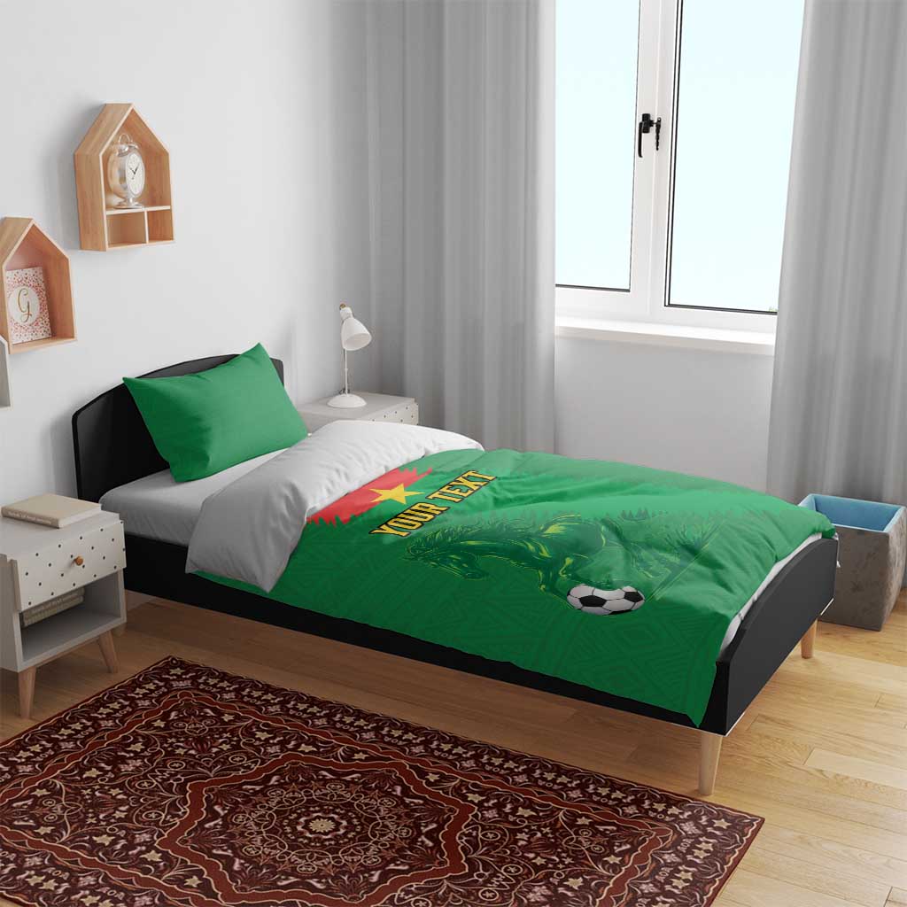 Burkina Faso Football Custom Bedding Set Go Stallions LT15