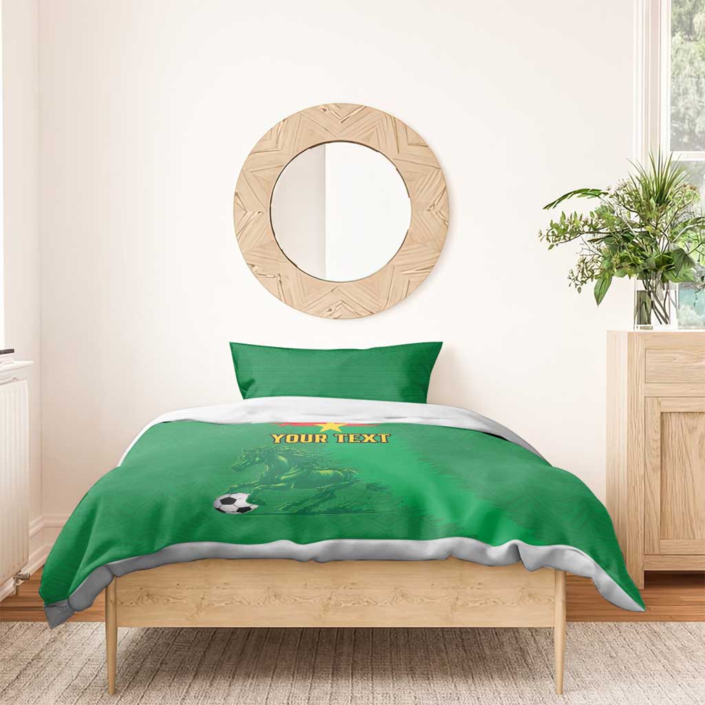 Burkina Faso Football Custom Bedding Set Go Stallions LT15