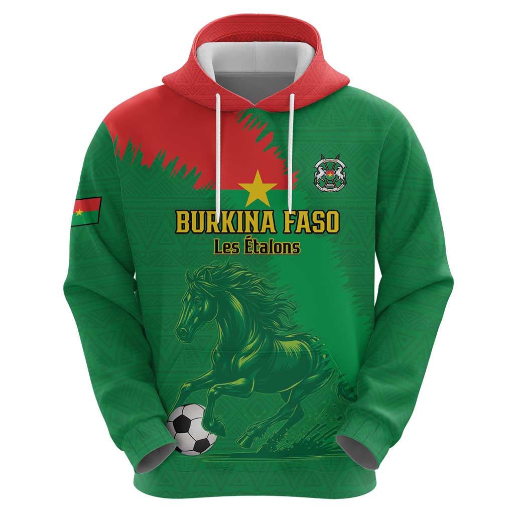 Custom Burkina Faso Football Hoodie Go Les Etalons LT15