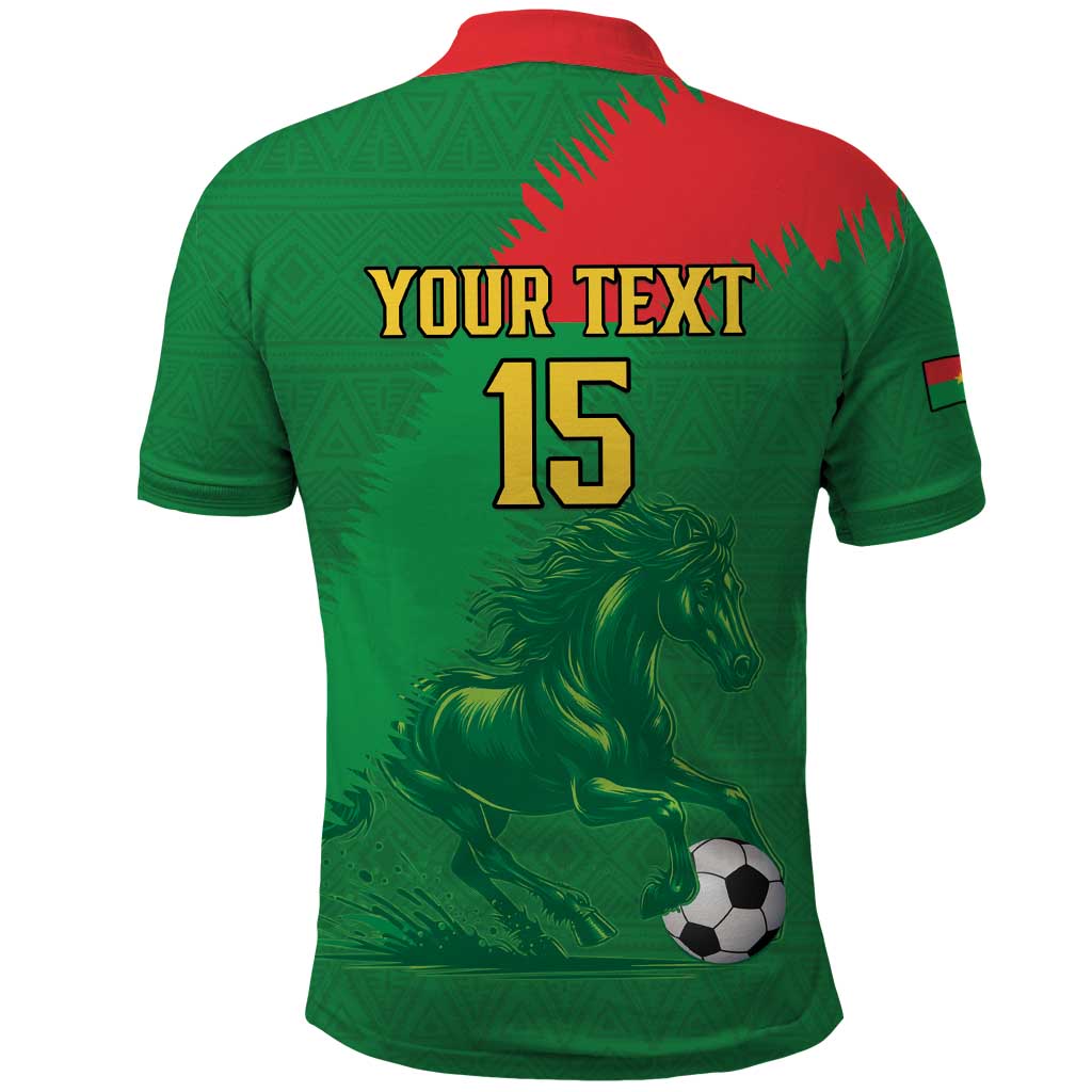 Custom Burkina Faso Football Polo Shirt Go Les Etalons LT15
