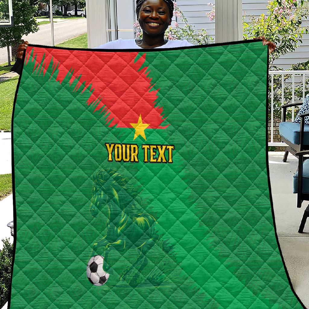 Burkina Faso Football Custom Quilt Go Stallions LT15