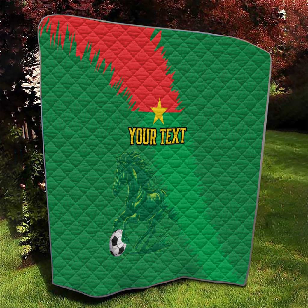Burkina Faso Football Custom Quilt Go Stallions LT15
