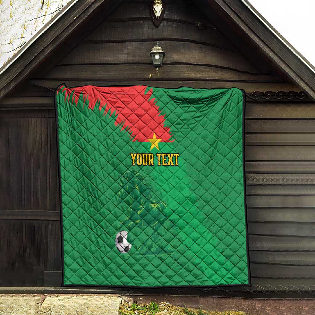 Burkina Faso Football Custom Quilt Go Stallions LT15